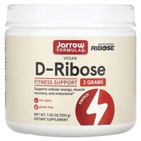 Натуральна добавка Jarrow Formulas D-Ribose Vegan, 200 грам