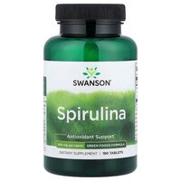 Натуральна добавка Swanson Spirulina 500 mg, 180 таблеток