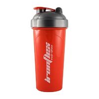 Шейкер IronFlex на защібці з сіткою лопастю, 700 мл, Red/Grey