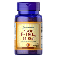 Puritan's Pride Vitamin E 400 IU (180 mg), 50 капсул