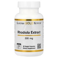 Натуральна добавка California Gold Nutrition Rhodiola 500 mg, 60 капсул