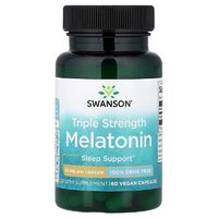 Натуральна добавка Swanson Melatonin 10 mg Triple Strength, 60 капсул