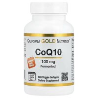 Натуральна добавка California Gold Nutrition CoQ10 100 mg, 120 вегакапсул