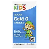 Витамины и минералы California Gold Nutrition Kids Gold C Liquid, 118 мл