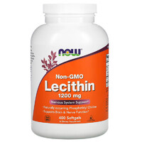 Натуральна добавка NOW Lecithin 1200 mg, 400 капсул
