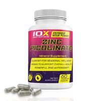 Вітаміни та мінерали 10XNutrition Zinc Picolinate, 60 вегакапсул