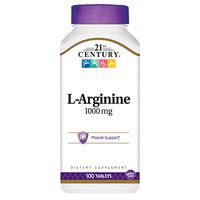 Амінокислота 21st Century L-Arginine 1000 mg, 100 таблеток