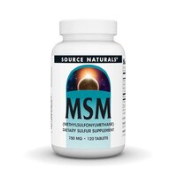 Препарат для суглобів і зв'язок Source Naturals MSM with Vitamin C 750 mg, 120 таблеток