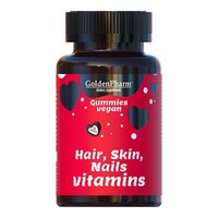 Вітаміни та мінерали Golden Pharm Hair Skin Nails Vitamins, 60 желейок