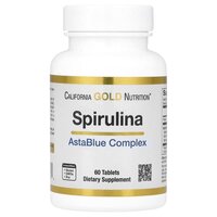Натуральна добавка California Gold Nutrition Spirulina, 60 таблеток