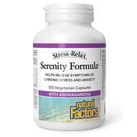 Натуральна добавка Natural Factors Stress-Relax Serenity Formula, 120 вегакапсул