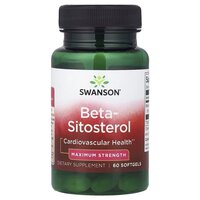 Натуральна добавка Swanson Beta-Sitosterol 160 mg Maximum Strength, 60 капсул