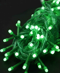 Світлодіодна гірлянда 88 LED класичная 5 мм довжина 7 метрів однотон світло зелене (1183-04)