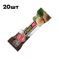Батончик Power Pro 32% Protein Bar із Nuts Sugar Free БЛОК, 20*60 грам - макадамія