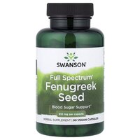 Натуральна добавка Swanson Fenugreek Seed 610 mg, 90 капсул