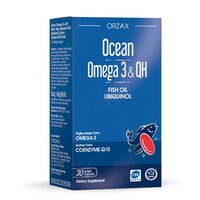 Жирні кислоти Orzax Ocean Omega-3 &amp; QH, 30 капсул