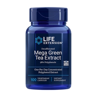Натуральна добавка Life Extension Mega Green Tea Extract Decaffeinated, 100 вегакапсул