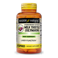 Натуральна добавка Mason Natural Milk Thistle (Silymarin) Standardized Extract, 60 капсул