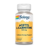 Амінокислота Solaray Acetyl L-Carnitine 500 mg, 30 вегакапсул