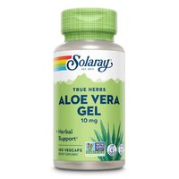 Натуральна добавка Solaray True Herbs Aloe Vera Gel 10 mg, 100 вегакапсул