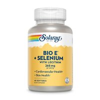 Вітаміни та мінерали Solaray Bio Vitamin E + Selenium 268 mg, 60 капсул