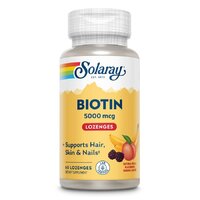 Вітаміни та мінерали Solaray Biotin 5000 mcg Lozenge, 60 пастилок