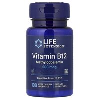Вітаміни та мінерали Life Extension Vitamin B12 500 mcg, 60 пастилок