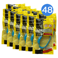 Средство от насекомых браслет с репеллентом от комаров и клещей Mosquito Синий - НАБОР 48 шт