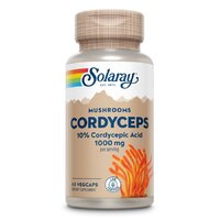 Натуральна добавка Solaray Cordyceps Mushroom 10% Cordycepic Acis 1000 mg, 60 вегакапсул