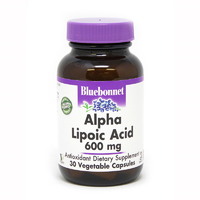Натуральна добавка Bluebonnet Nutrition Alpha Lipoic Acid 600 mg, 30 капсул