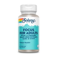 Натуральна добавка Solaray Focus for Adults, 60 вегакапсул