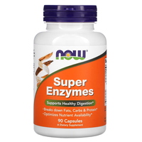 Натуральна добавка NOW Super Enzymes, 90 капсул