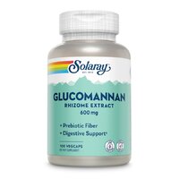 Натуральна добавка Solaray Glucomannan Rhizome Extract 600 mg, 100 вегакапсул
