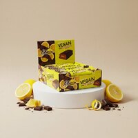 Батончик FitWin Vegan Bar БЛОК, 12*50 грам - шоколад-лимон