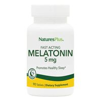 Натуральна добавка Natures Plus Fast Acting Melatonin 5 mg, 90 таблеток