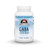 Амінокислота Source Naturals Serene Science GABA 750 mg, 90 таблеток