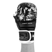 Рукавиці для боксу та єдиноборств Рукавиці для карате PowerPlay 3092KRT, Black/White