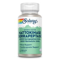 Натуральна добавка Solaray Nattokinase & Serrapeptase, 30 вегакапсул