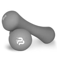 Гантель неопренова PowerPlay 4126 Spartacus Grey, 2*5 кг