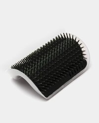 Щітка-чесалка для кішок Semi кутова з кріпленням до стіни для видалення вовни, Black