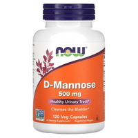 Натуральна добавка NOW D-Mannose 500 mg, 120 вегакапсул