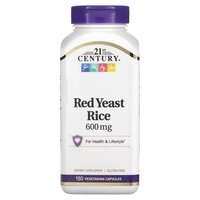 Натуральна добавка 21st Century Red Yeast Rice 600 mg, 150 вегакапсул