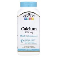 Вітаміни та мінерали 21st Century Calcium Plus D3, 90 таблеток