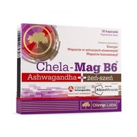 Вітаміни та мінерали Olimp Chela-Mag B6 Ashwagandha+Ginseng, 30 капсул