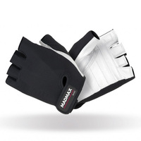 Рукавички для фітнесу MAD MAX Basic MFG 250, Black/White