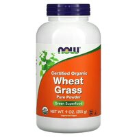 Натуральна добавка NOW Certified Organic Wheat Grass Pure Powder, 255 грам