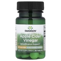 Натуральна добавка Swanson Apple Cider Vinegar 200 mg Double Strength, 30 таблеток