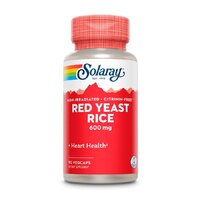 Натуральна добавка Solaray Red Yeast Rice 600 mg, 90 вегакапсул
