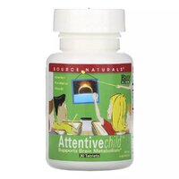Натуральна добавка Source Naturals Attentive Child, 30 таблеток