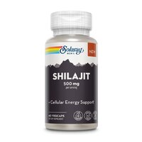 Натуральна добавка Solaray Shilajit 500 mg, 60 вегакапсул